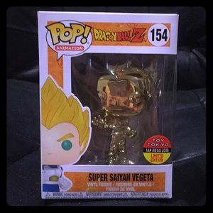 Funko pop - Gold Chrome Super Saiyan Vegata ...